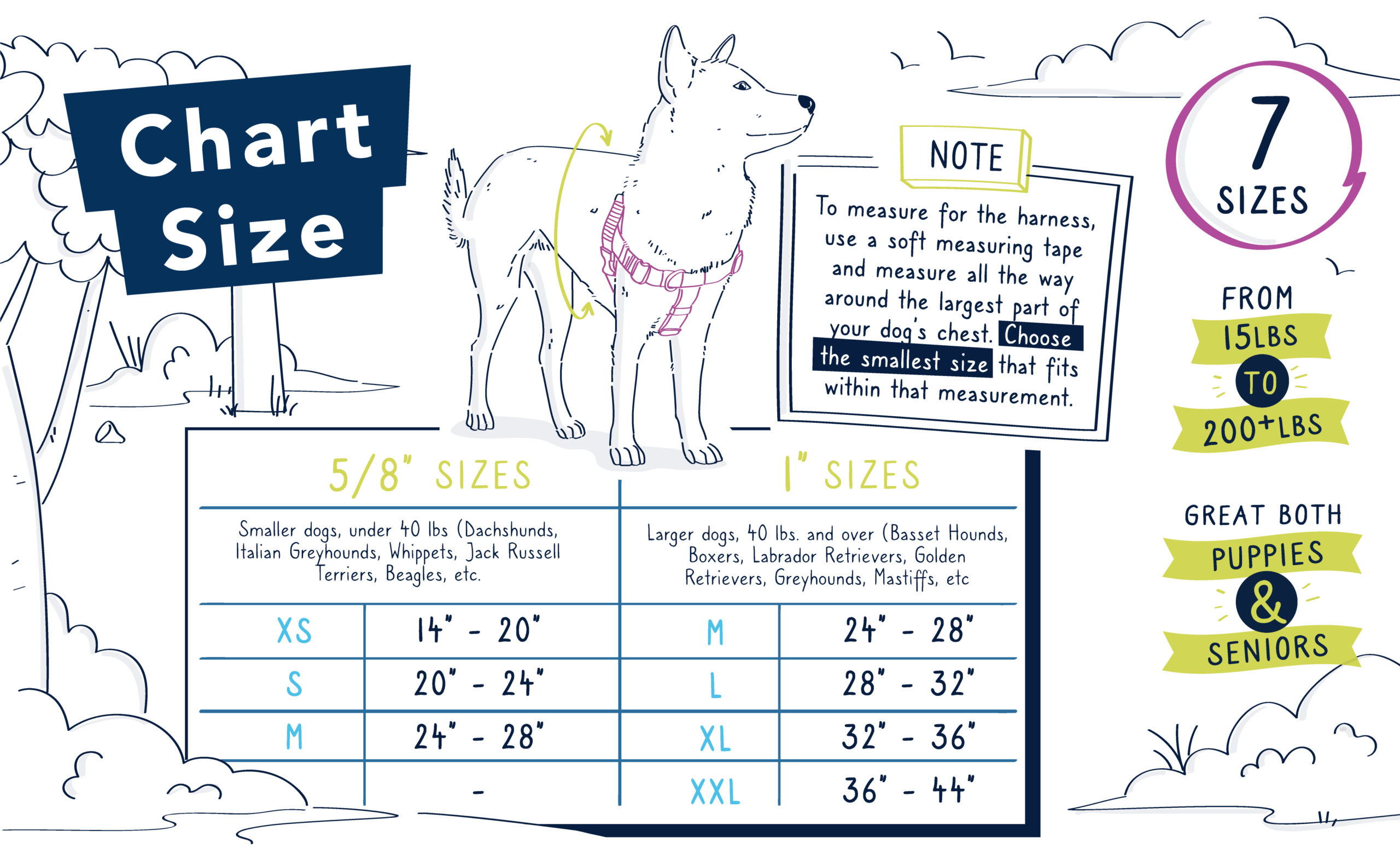 Freedom Harness - Chart Size